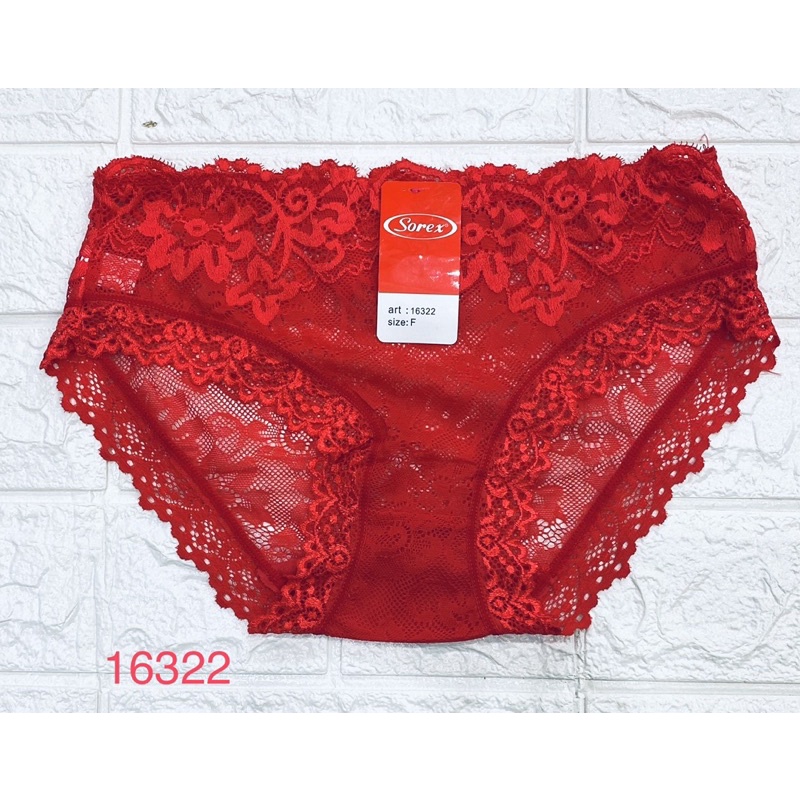 CD | Celana Dalam Wanita Semi Transparan SOREX 16321 &amp; 16322 Freesize
