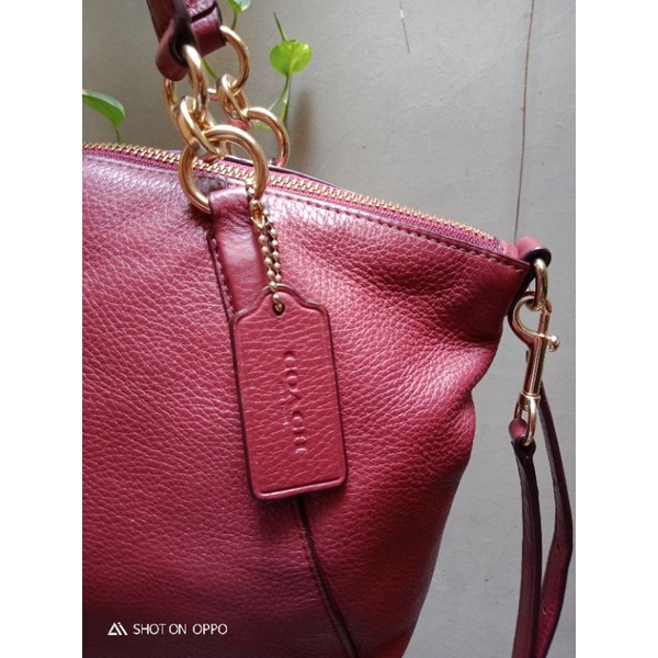 coach kelsey small maroon preloved/second # SOLD