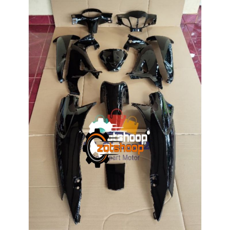 Jual FULL BODY HALUS KARISMA X / KARISMA D 125 WARNA HITAM SILVER BIRU