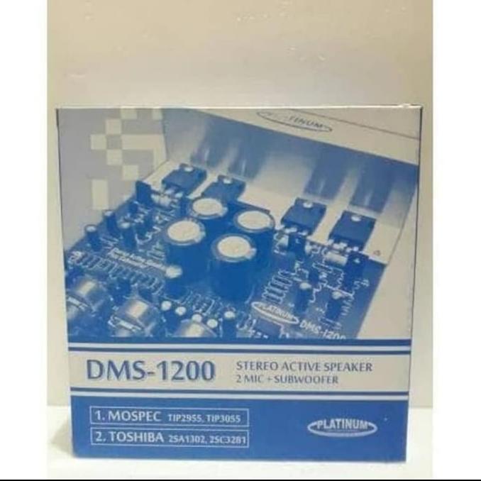 Kit Speaker Aktif Setereo Dms 1200 Platinum Mic Subwoofer / Dms1200