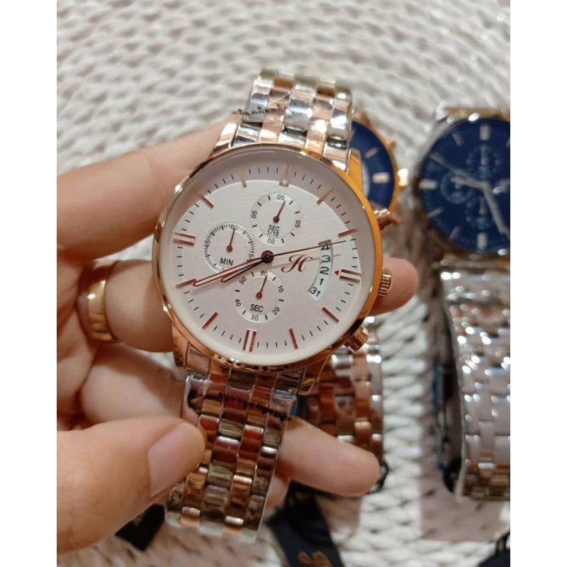 Free Box JT 8036 Jims Honey Jam Tangan Pria Waterproff Chrono Aktif