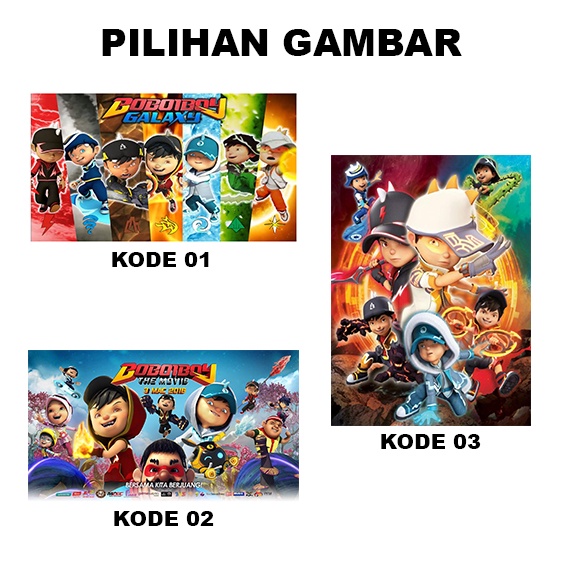 Boboiboy Poster Full Warna 31x45 CM Murah &amp; Bagus