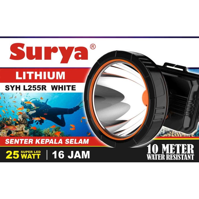 Senter Kepala Surya SYH L 255 R 25 Watt Cahaya Putih