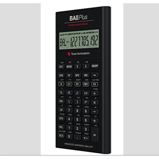 

CODES0X-98 Texas Instruments BA II Plus Professional