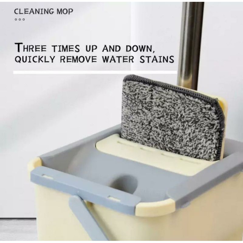 ALAT PEL PEMBERSIH LANTAI TANPA PERAS PRAKTIS ULTRA MOP FLAT PENGEPEL OTOMATIS 360 DERAJAT  SCRATCH CLEANING + 2 KAIN ALAT PEMBERSIH LANTAI BAGUS