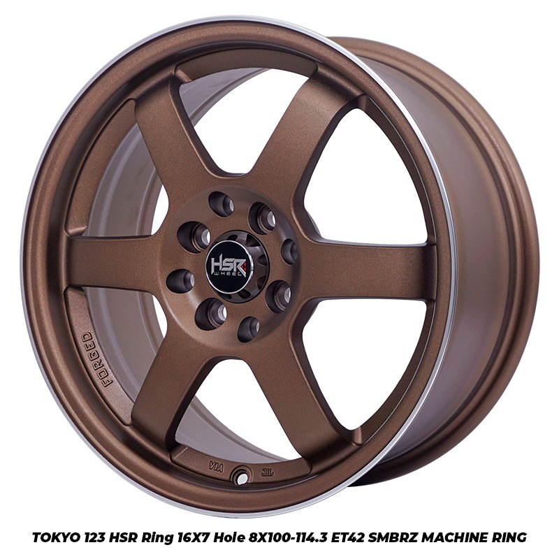 Velg Mobil HSR TOKYO 123 Ring 16 Pelek Racing Brio Calya Sigra Jazz Yaris I Toko Velg Lamongan