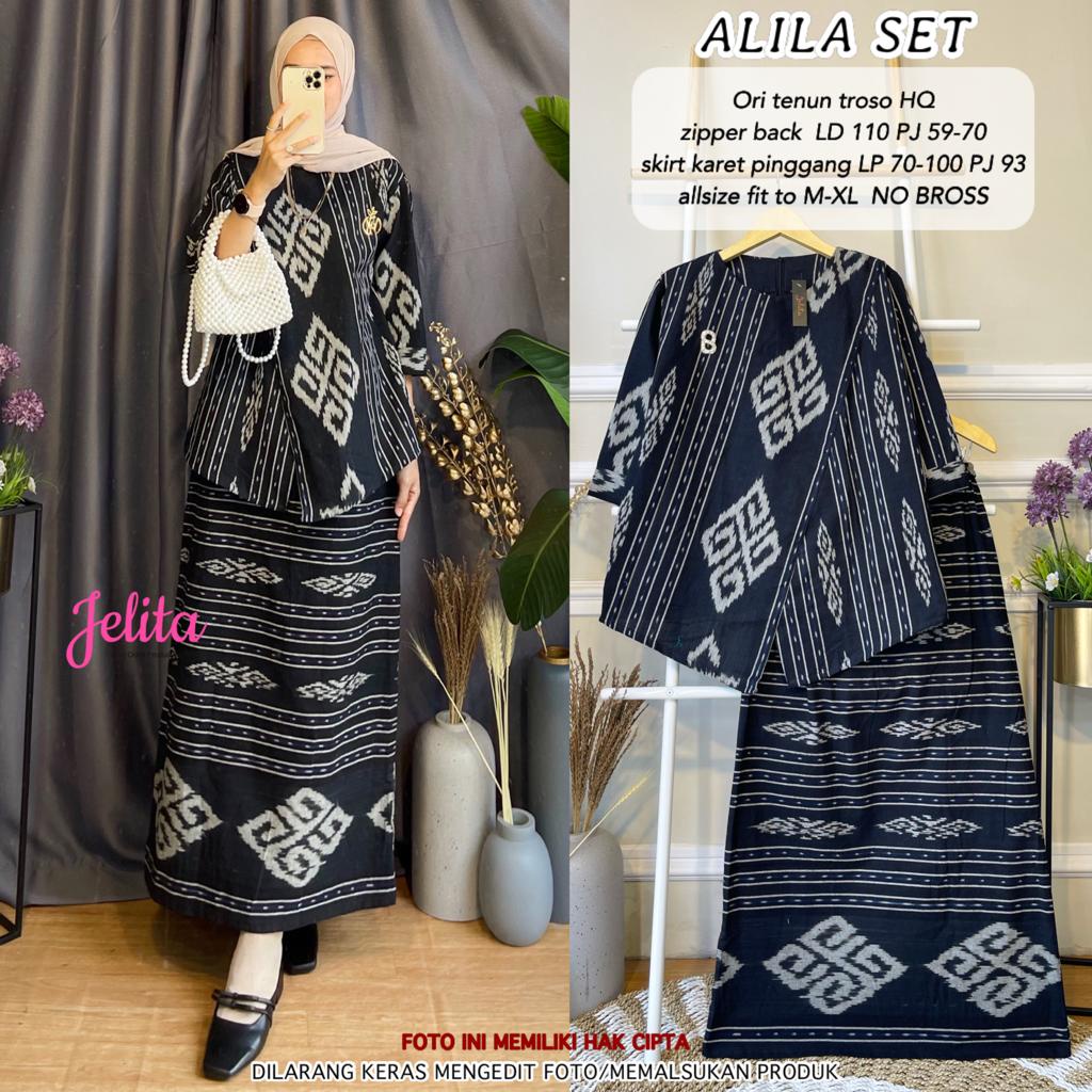 ALILA SET ORI BY JELITA - BEST SELLER PAKAIAN SET WANITA ORI TENUN TROSO