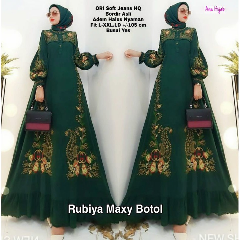 gamis jeans ld 105 RUBIYA (BUSUI)