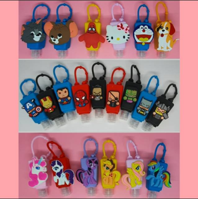 Holder Cartoon &amp; Botol Kosong Hand Sanitizer