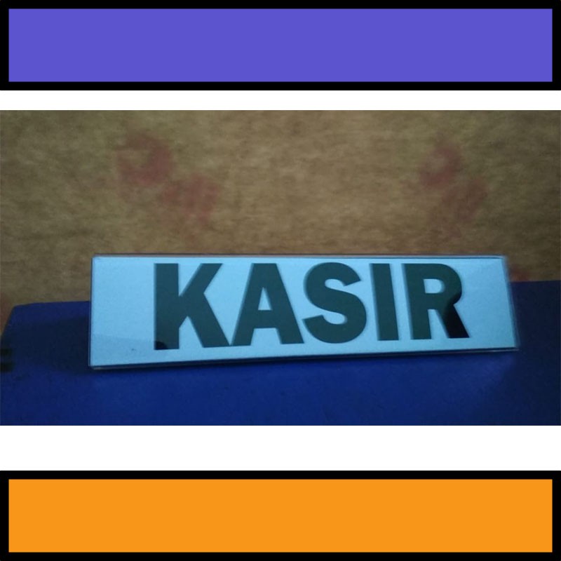 

Plate Name Acrylic ukuran 25cm x 7cm