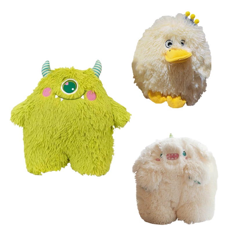 Boneka Plush Monster Berbulu Menggemaskan Untuk Bermain Anak Dan Dekorasi Rumah