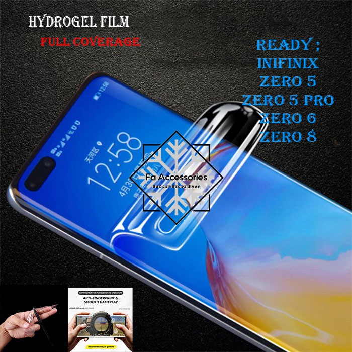 FA ANTI GORES JELLY HYDROGEL INFINIX ZERO 5 5PRO 6 8 X XPRO 20 ULTRA 5G 2023 PRO FULL SCREEN PROTECTOR GUARD SHOCK PRO