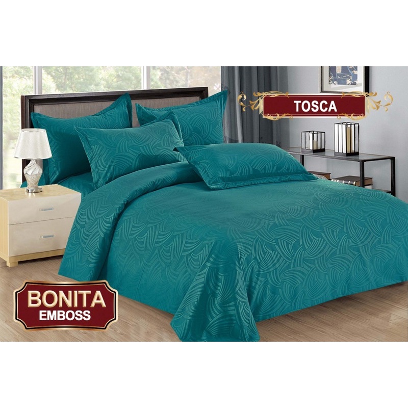 (BISA COD) BEDCOVER BONITA EMBOS UK 180*200 CM DIJAMIN TIDAK LUNTUR