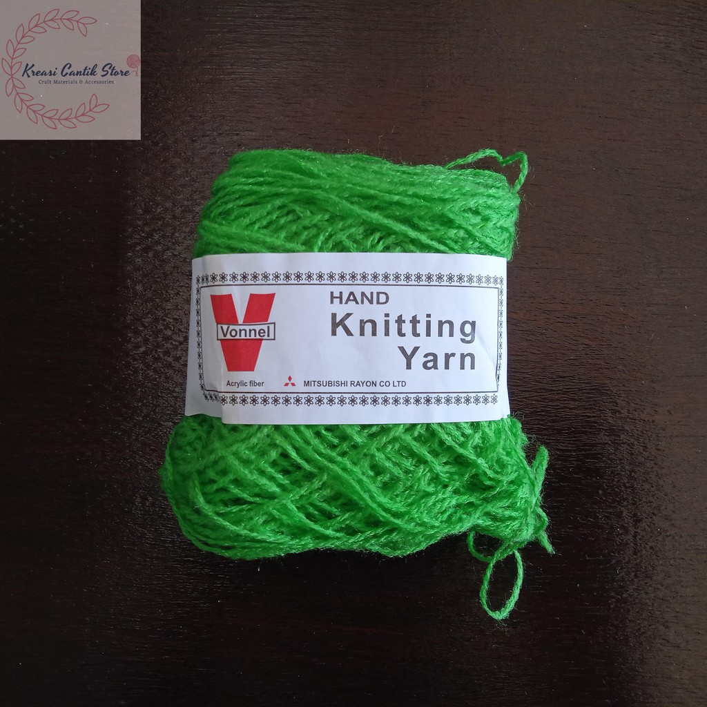 Benang Wol / Benang Rajut Wool Per Roll Warna - Hijau Muda