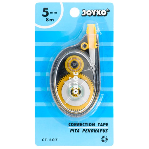 

Tipe X tipex Correction Tape x Pita Penghapus Joyko CT-507 CT 507 CT507 5mm x 8m 8 METER m x 5 mm