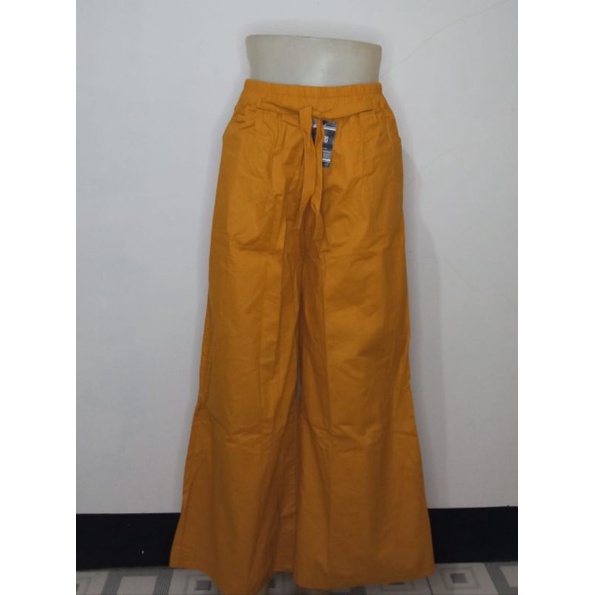 Kulot polos bahan katun stret-Kubus