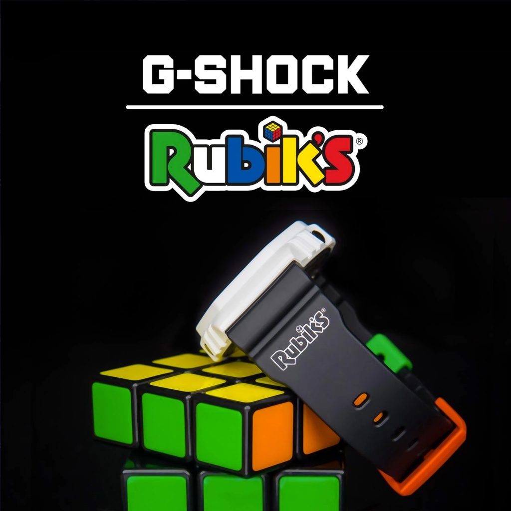 Jam Tangan Pria Casio G-Shock Rubiks Custom GSHOCK Limited X Rubik’s CUBE (GAE-2100RC)