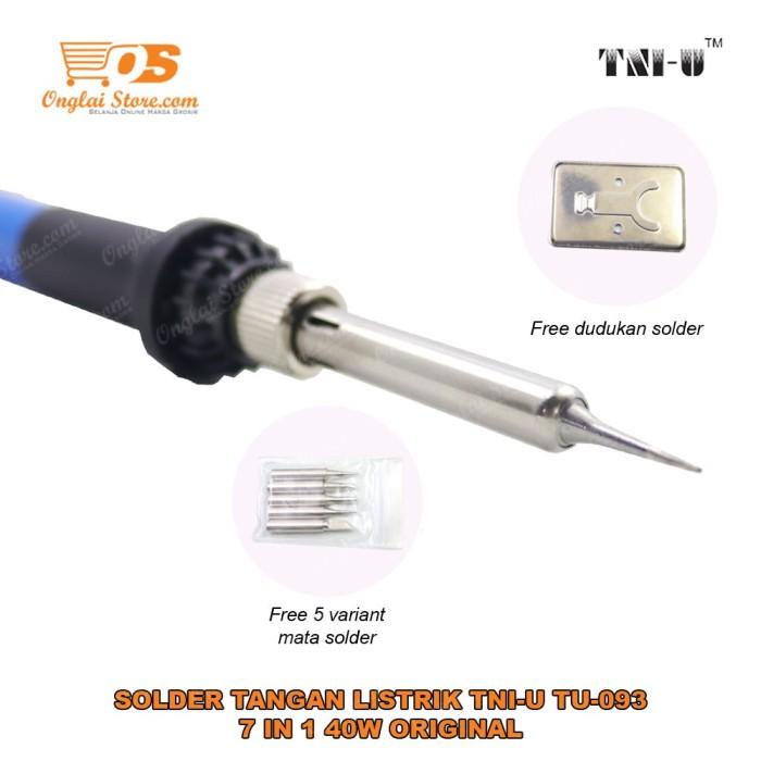 Solli | Solder Tangan / Solder Listrik Tni-U Tu-093 + 7 In 1 40W Original