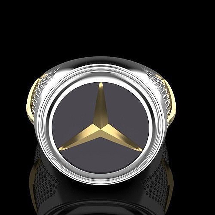 Cincin Bahan Sterling Silver 925 Desain Logo Gaya Punk Kreatif Untuk Wanita