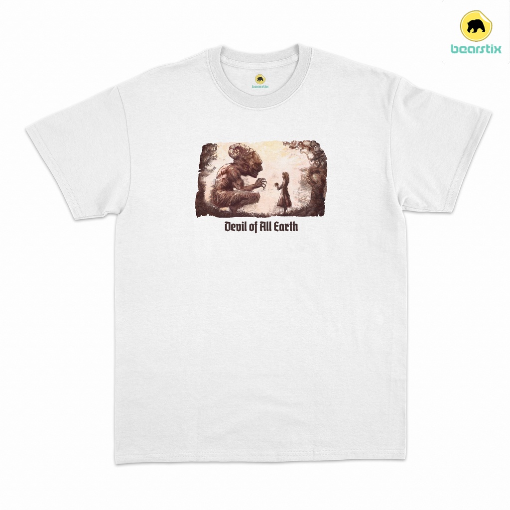 SHINZO -Tshirt Devil Of All Earth - Kaos Ymir Fritz - Baju Vintage Anime - Tshirt Streetwear