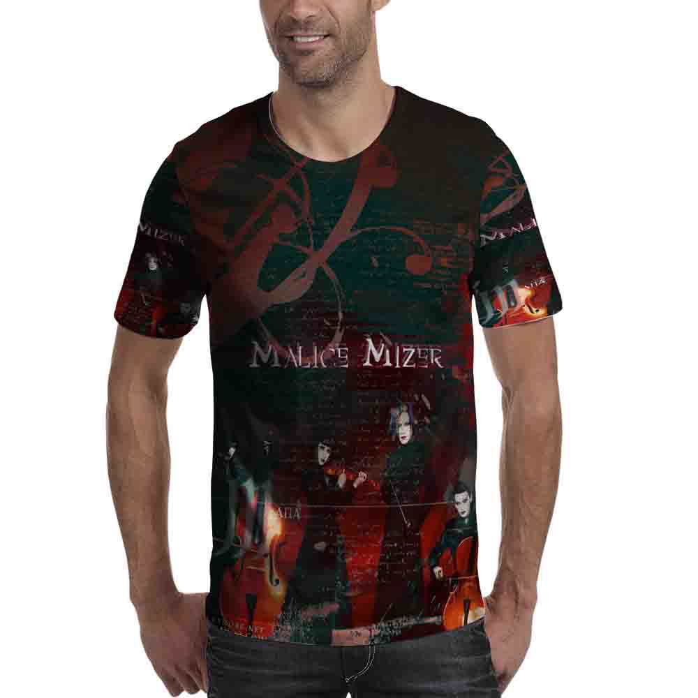Malice Mizer Band Kaos Fullprint Bahan Polyester