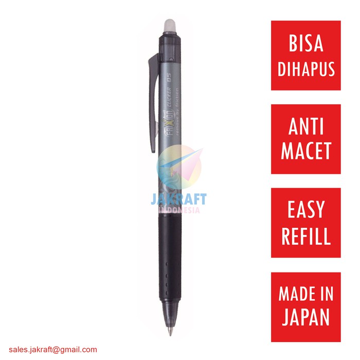 

MURAH PULPEN BOLPEN GEL PILOT FRIXION HITAM (0.5 MM) PEN DAPAT DIHAPUS