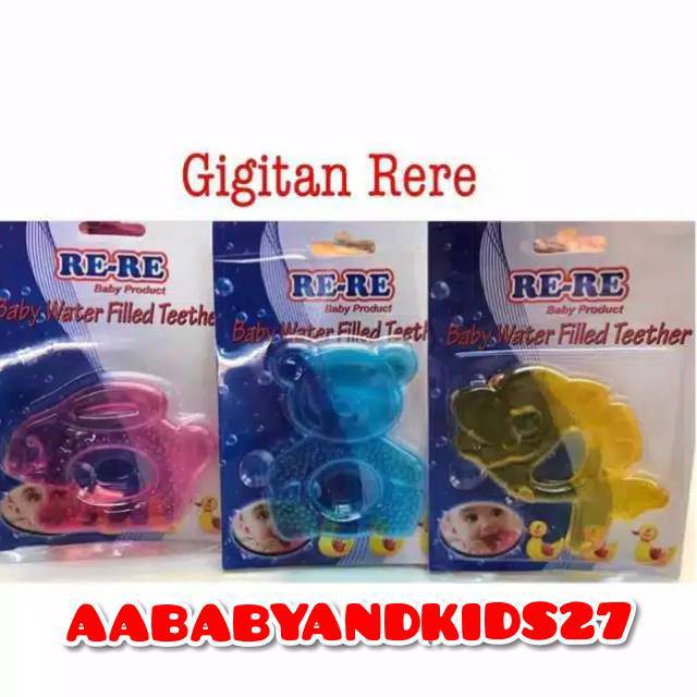 Mainan Gigitan Bayi Tipe Air Rere-Gigitan Bayi Rere-Baby Water Filled