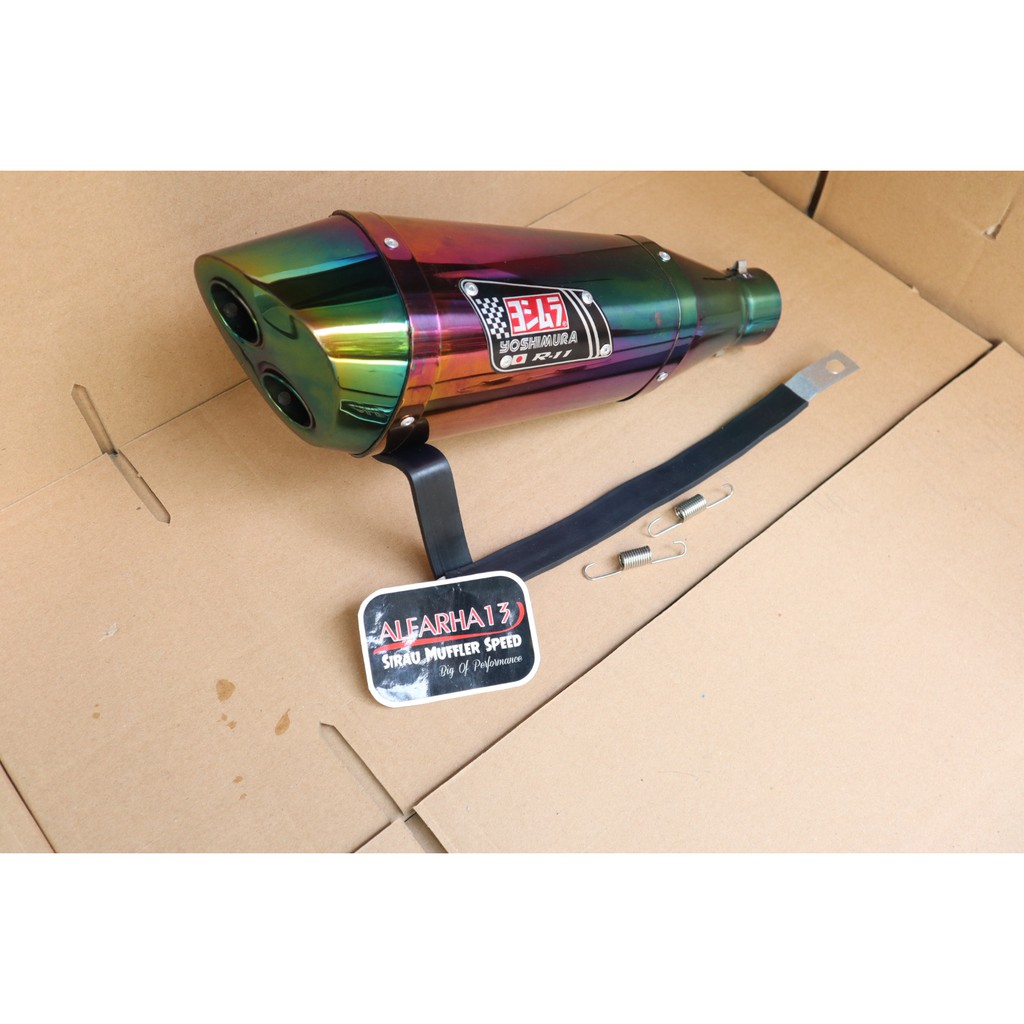 KNALPOT YOSHIMURA PELANGI ALL NEW 250 CC ALL NEW 150 CC MATIC DAN BEBEK