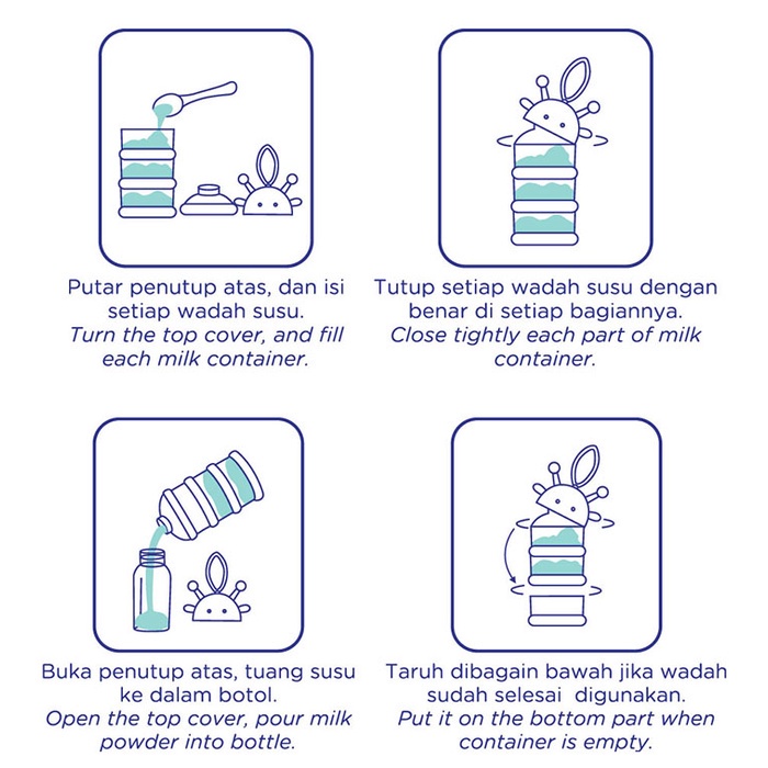 Baby Safe MC004 Milk Layer Container - Tempat Penyimpan Susu Formula