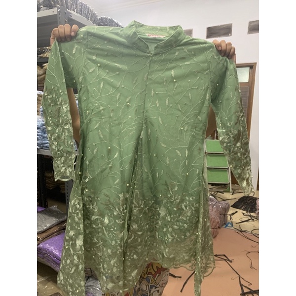 Kebaya busui / kebaya terbaru / kebaya modern / kebaya wisuda / kebaya remaja/kebaya tunangan/saghai-Pewtey gray