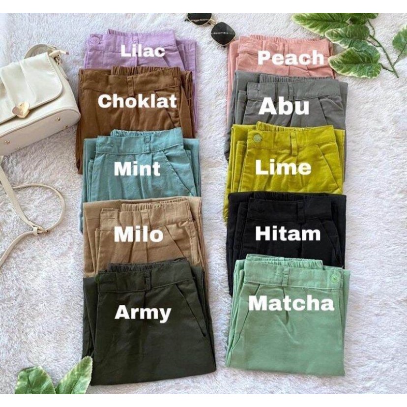 Highwaist Kulot Linen Premium Laura Slim Kulot Highwaist / Kulot Linenn SEOUL