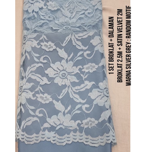 Broklat kain bruklat 1 set sama furing paket bridesmaid