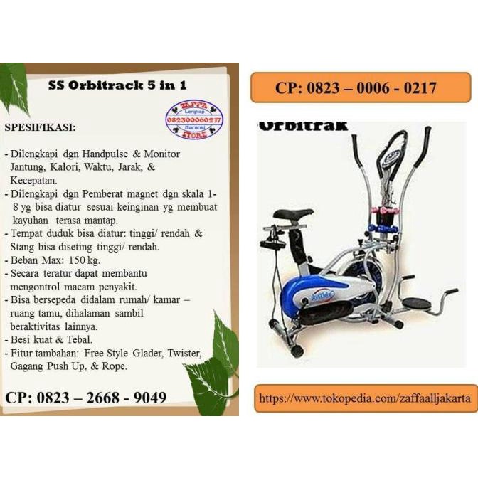 Alat Olahraga/Sepeda Statis Orbitrack 5-F/Sepeda Statis/Alat Fitnes