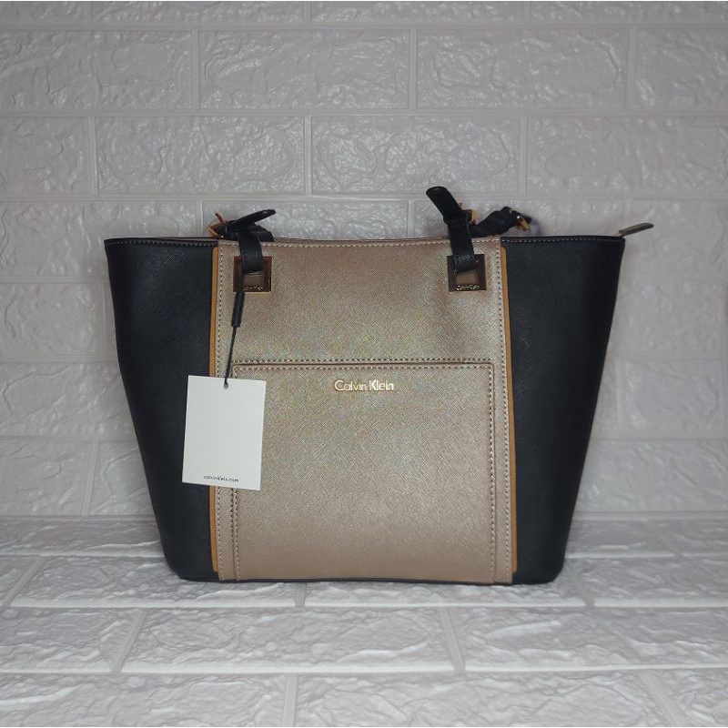 Tas Wanita CK Calvin Klein Tote Bag Leather 100% Original Store