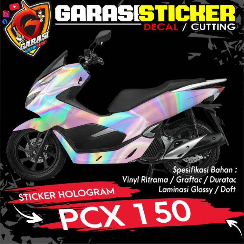 Stiker hologram pcx 150 full body