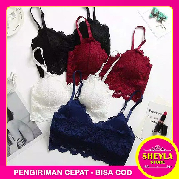 Sport Bra Pakaian Dalam Motif Bunga / Bra Olahraga Wanita High Quality Import / TS-51