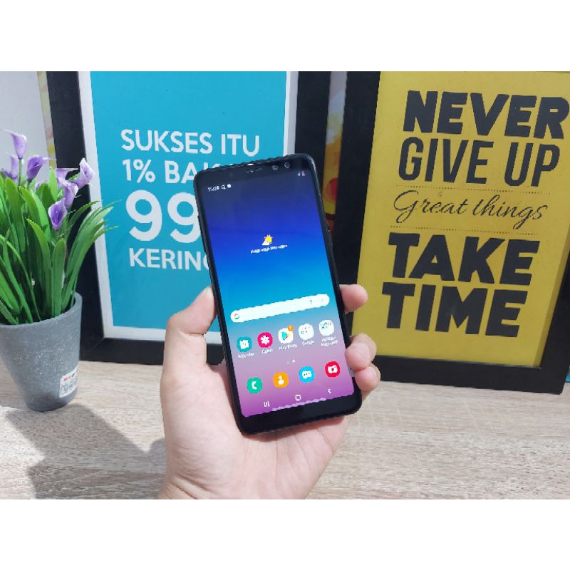 SAMSUNG GALAXY A8 2018 BLACK RAM 4/32GB SEIN NO MINUS