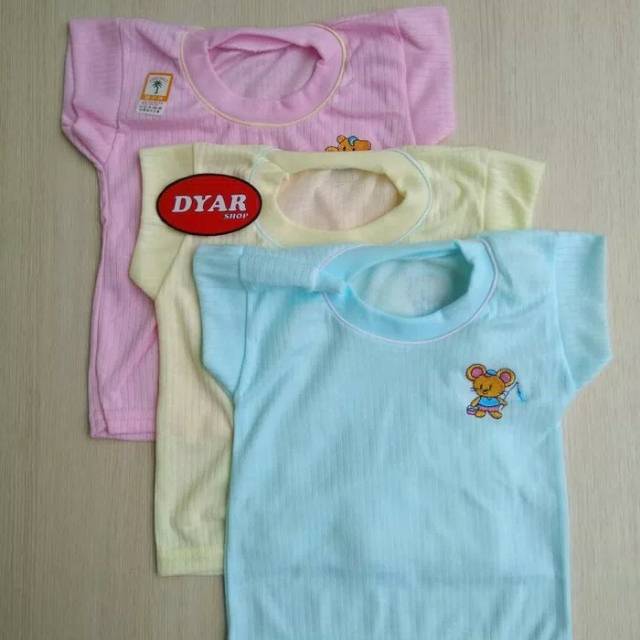 6pcs Kaos Oblong Anak Atasan bayi Polos conoco lusinan baju usia 3 6 9 12 bulan laki laki Perempuan tokozifa25