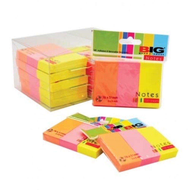 

PEMBATAS BUKU 3WARNS POST IT BIG 3WARNA STICK NOTES 3WARNA
