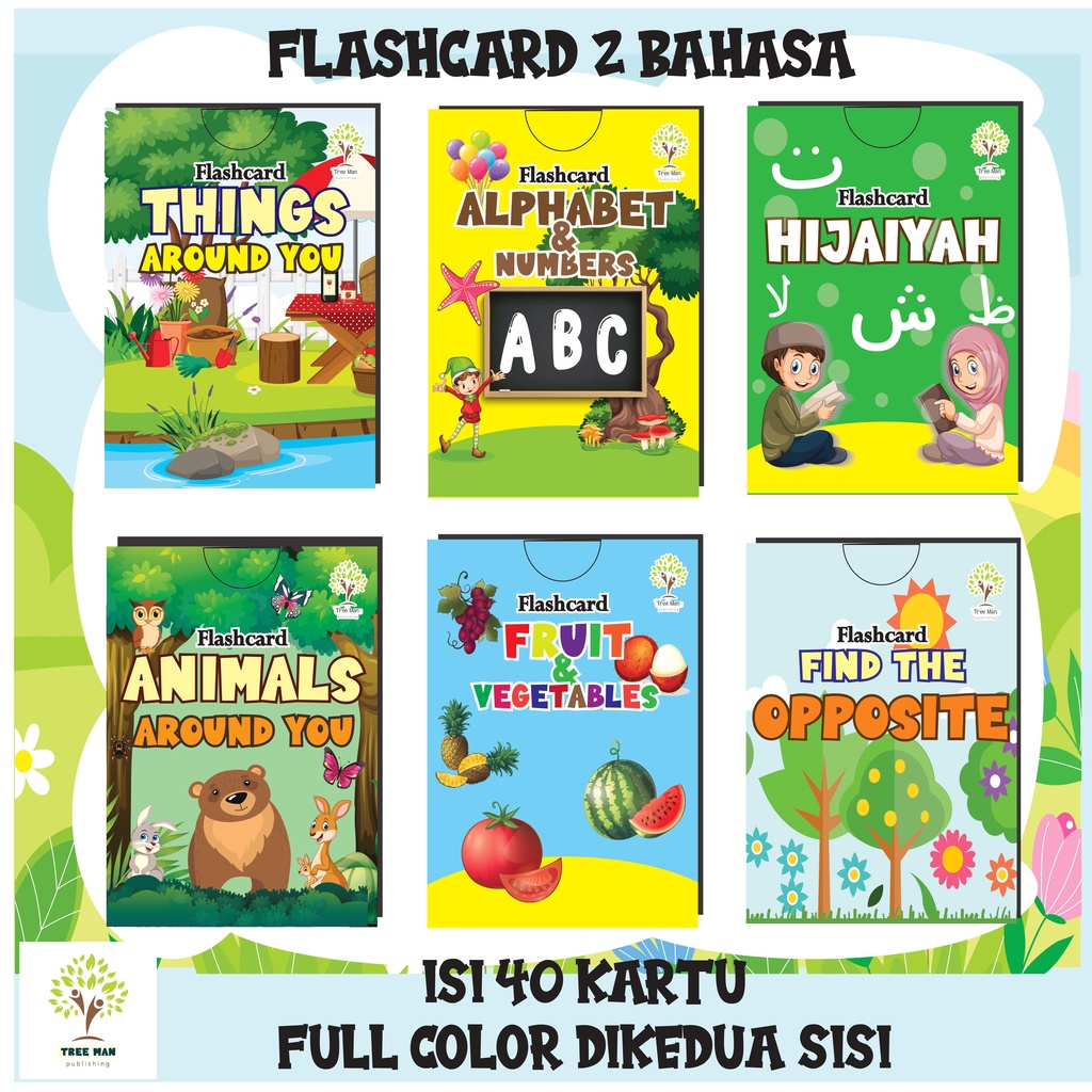 TERMURAH FLASHCARD Hewan / Flashcard benda / Flashcard Lawan kata / Kartu edukasi / FLASHCARD MURAH