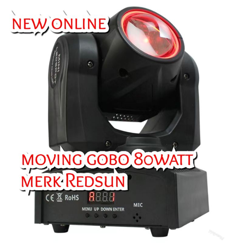 MOVING GOBO 80WATT MERK REDSUN