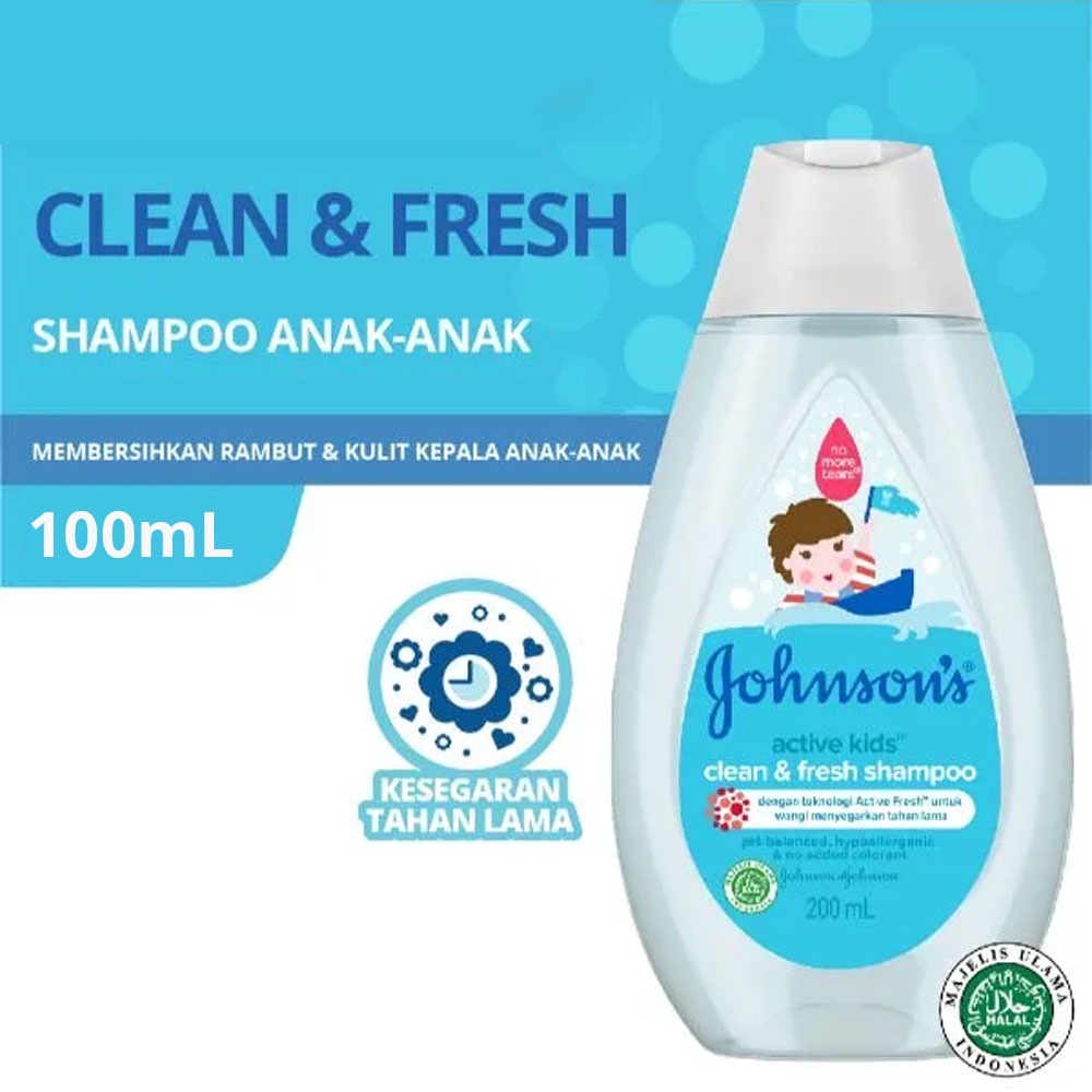 COD Johnson Baby Shampoo Active Kids Clean &amp; Fresh Shampo - Shampo Bayi Clean &amp; Fresh - Johnsons Sha