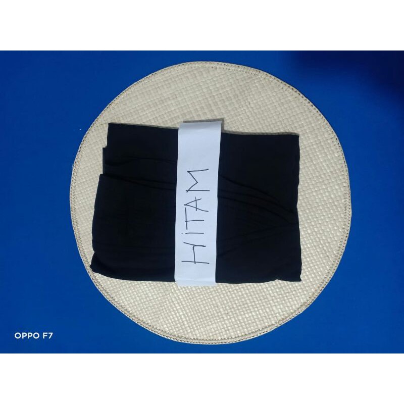 KERUDUNG KHIMAR MALIKA CERUTY PREMIUM/KHIMAR MALIKA BUSA ANTEM SIZE L-Hitam