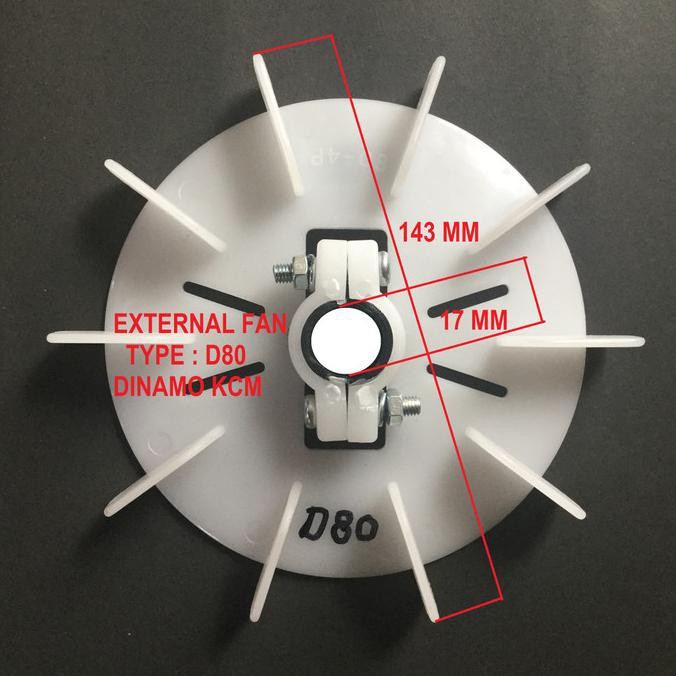 DISKON kipas dinamo d80 kipas electro motor kipas motor external fan