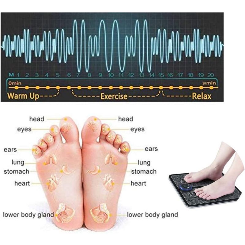 EMS Foot Massager Alat Pijat Kaki Portable Multifungsi Alat Terapi Kaki