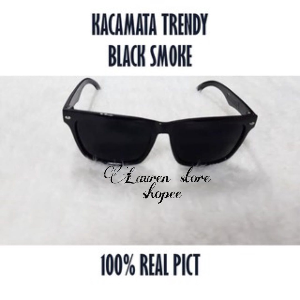 KACAMATA HITAM / KACAMATA ANTI UV / KACAMATA LENSA GELAP / KACAMATA WANITA PRIA