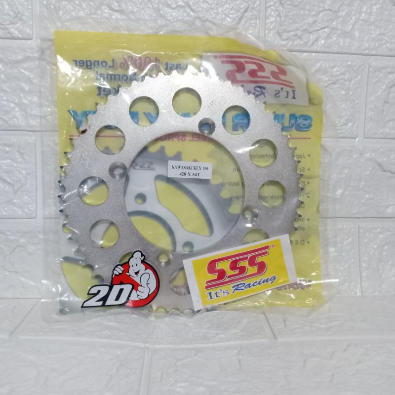 gear gir belakang sss 428 - 51 52 53 54 55 klx 150