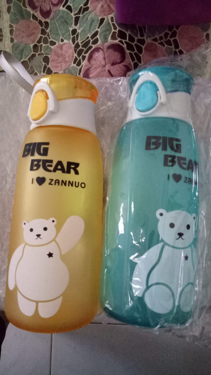 Botol Minum Karakter Big Bear 500ml - Botol Air 500ml - Palapa