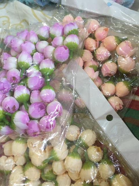 50pcs Mini Rose Tea Buds Artificial Flower