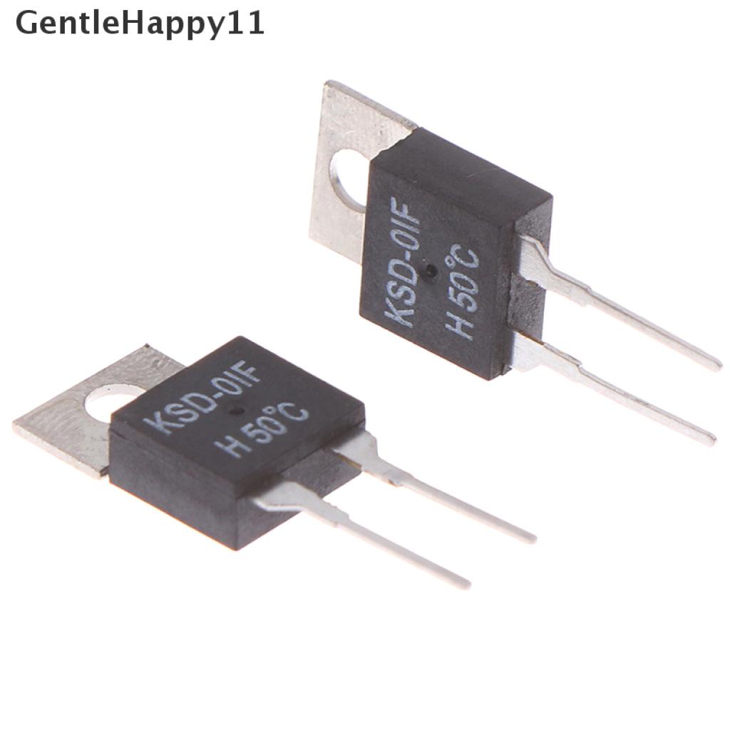 Gentlehappy 2Pcs KSD-01F 50 Degc Saklar Sensor Termostat Suhu Normal